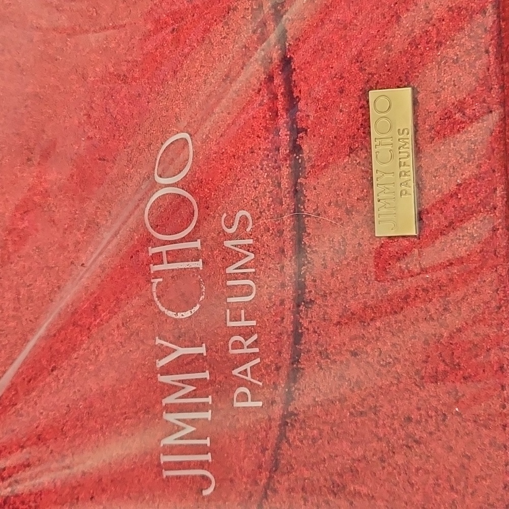 Jimmy Choo Parfums • Red Glitter Evening Bag